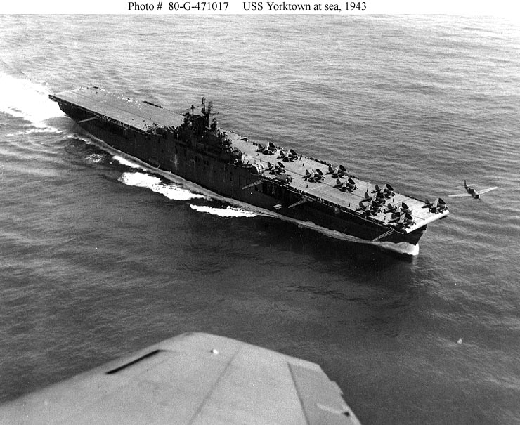 USS Yorktown at sea